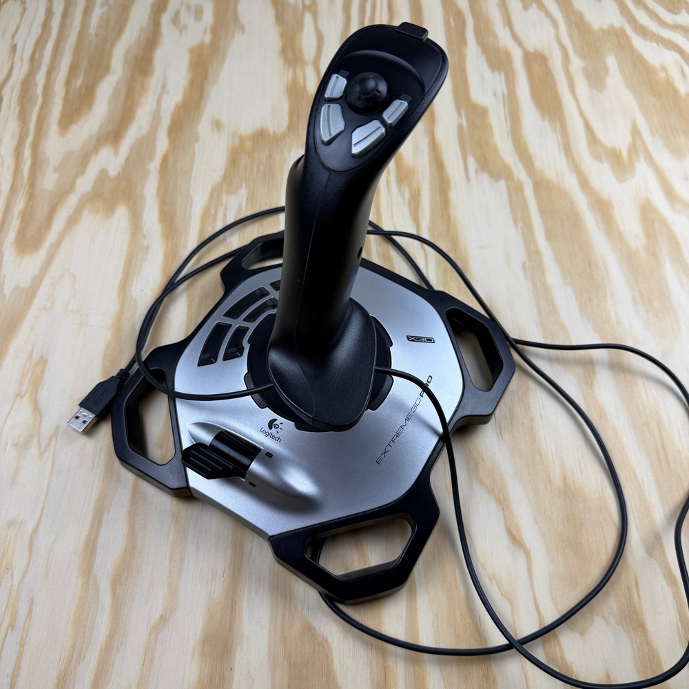 LOGITECH Extreme 3D PRO X3D J-UK17 USB Flight PC USB Simulator Joystick TESTED